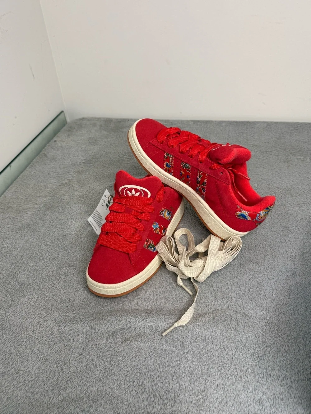 Adidas Campus 00s x Liberty London Floral Red Suede Sneaker Women’s 5.5 Rare NWT